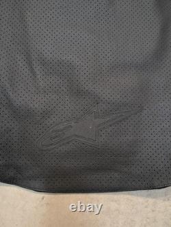 Alpinestars TZ-1 Reload Leather Jacket Mens 44 Black CLEAN