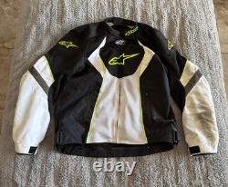 Alpinestars T-GP Plus R Air Motorcycle Padded Jacket Black/White/Lime Green 2XL