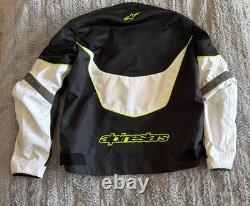 Alpinestars T-GP Plus R Air Motorcycle Padded Jacket Black/White/Lime Green 2XL