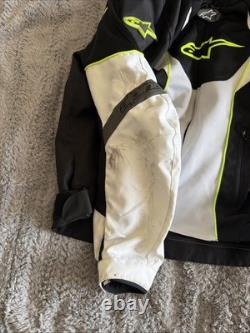 Alpinestars T-GP Plus R Air Motorcycle Padded Jacket Black/White/Lime Green 2XL