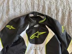 Alpinestars T-GP Plus R Air Motorcycle Padded Jacket Black/White/Lime Green 2XL