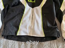 Alpinestars T-GP Plus R Air Motorcycle Padded Jacket Black/White/Lime Green 2XL