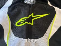 Alpinestars T-GP Plus R Air Motorcycle Padded Jacket Black/White/Lime Green 2XL