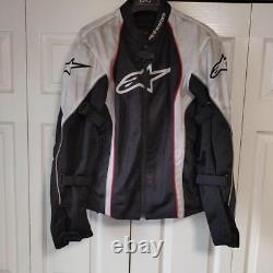 Alpinestars Textile Jacket Men's Mesh Motorcycle Black White Size XL