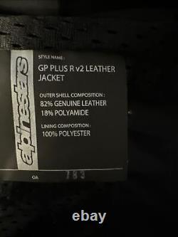 Alpinestars leather motorcycle jacket GP Plus R v2 Size 54 EU Size 44 US