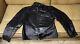 Amf harley davidson cafe racer sportster leather jacket 42 one pocket rare vtg