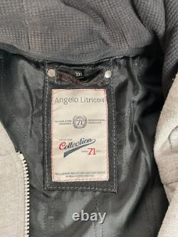 Angelo Litrico Leather Motorcycle Jacket 3XL Lined