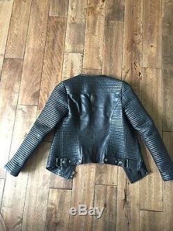 Anine Bing Black Leather Biker Jacket XS Retail $1099