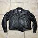 Appalachian Leatherworks Thinsulate Black Leather Motorcycle Jacket Mens XL 4480