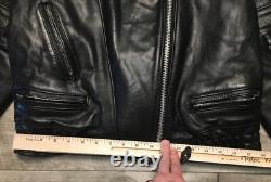 Argentina Made Leather Motorcycle Biker Riding Chopper Mens Jacket Coat Sm Vtg