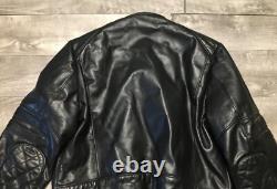 Argentina Made Leather Motorcycle Biker Riding Chopper Mens Jacket Coat Sm Vtg
