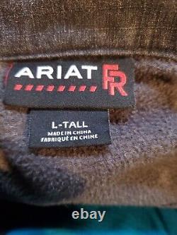 Ariat Vernon FR Flame Resistant Mens Jacket Cat 3 2112 Black Sz L Large Tall