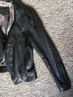 Aritzia Mackage Black Kenya Moto Leather Jacket XS