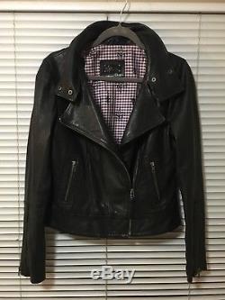 Aritzia Mackage Black Lambskin Motorcycle Leather Jacket Size M