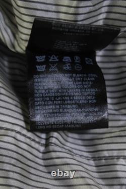 Armani Collezioni Mens Leather Full Zip Lined Motorcycle Jacket Black Size 44