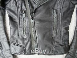 Auth 2010 Balenciaga Moto Leather Jacket Dark Grey Lambskin Sz 36 Fr / 6 8 Aus