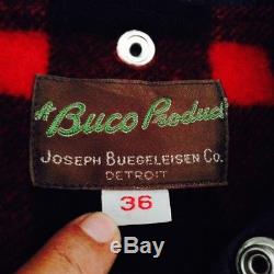 Authentic BUCO magnifico D-Pocket J22 J24 biker leather jacket size 36