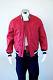 Authentic! Red Leather Lanvin Jacket/w Black and White Trim/Size 48