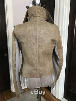 Authentic Rick Owens Leather Jacket in ITA 46 / USA 12