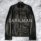 Authentic ZARA Black Faux Shearling Jacket Motorcycle Style Pre Owned Excellent