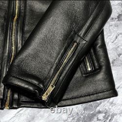 Authentic ZARA Black Faux Shearling Jacket Motorcycle Style Pre Owned Excellent