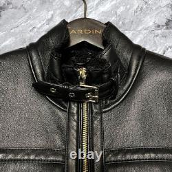 Authentic ZARA Black Faux Shearling Jacket Motorcycle Style Pre Owned Excellent