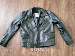 Aviakit Lewis Leathers Black Leather Motorcycle Jacket Large