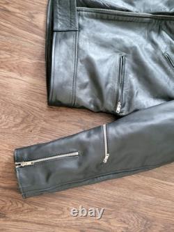 Aviakit Lewis Leathers Black Leather Motorcycle Jacket Large