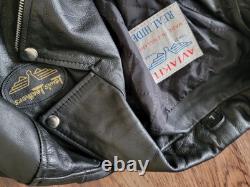 Aviakit Lewis Leathers Black Leather Motorcycle Jacket Large