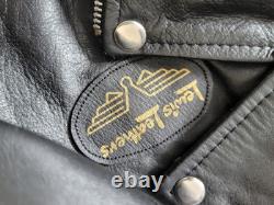 Aviakit Lewis Leathers Black Leather Motorcycle Jacket Large