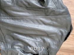 Aviakit Lewis Leathers Black Leather Motorcycle Jacket Large