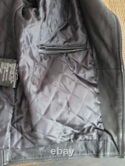 Aviakit Lewis Leathers Black Leather Motorcycle Jacket Large