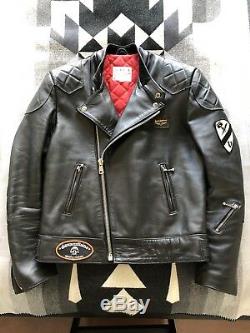 Aviakit Lewis Leathers Super Monza Cafe Racer Motorcycle Leather Jacket 38 M
