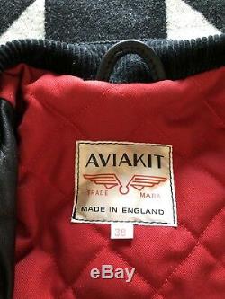 Aviakit Lewis Leathers Super Monza Cafe Racer Motorcycle Leather Jacket 38 M