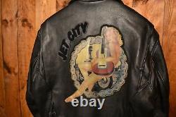 Avirex USA Perfecto Rare Riders Cafe Racer Motorcycle Biker Leather Jacket 44-l