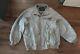 Avirex White Grey Varsity Leather Jacket 4XL Silver 1975 43/100 Limited Edition