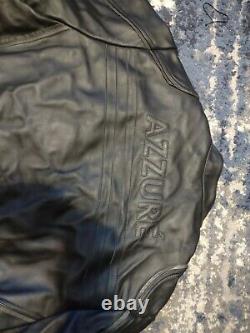 Azure Leather Biker Jacket Big And Tall 3xl