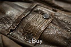 BARBOUR INTERNATIONAL Heritage Leather Jacket, Men's L, $1200, like Belstaff