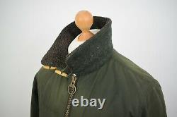 BARBOUR x MOON Olive Wax + Tweed Bomber Jacket Size Medium 38/48 Mr Porter Coat