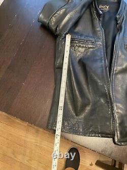BEAUTIFUL Buco Men's Steerhide Leather Motorcycle Jacket Vintage Cafe Size 44