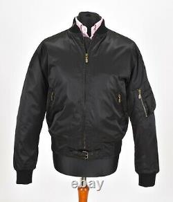 BELSTAFF Men's Nylon Bomber Jacket Black Label Belted Waist Block Colour Size M