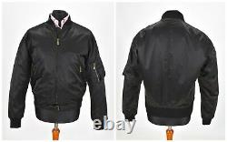 BELSTAFF Men's Nylon Bomber Jacket Black Label Belted Waist Block Colour Size M