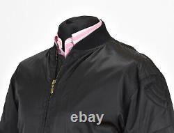 BELSTAFF Men's Nylon Bomber Jacket Black Label Belted Waist Block Colour Size M