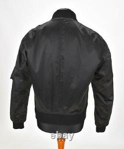 BELSTAFF Men's Nylon Bomber Jacket Black Label Belted Waist Block Colour Size M