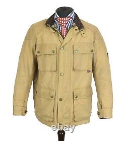 BELSTAFF Men's Roadmaster Vintage Sand Beige Cotton Jacket Size M