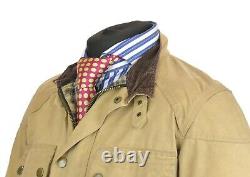 BELSTAFF Men's Roadmaster Vintage Sand Beige Cotton Jacket Size M