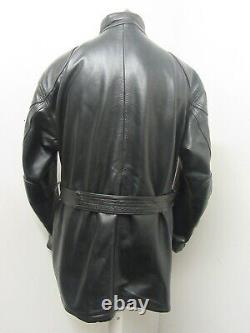 BELSTAFF PANTHER HEAVY LEATHER MOTORCYCLE JACKET SIZE XL MALLONETTI ERA, 26 ptp