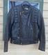 BERMAN'S Leather Motorcycle Jacket Vintage 80s Black Padded Cafe Racer Size 40L
