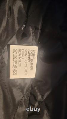 BIKER JACKET BLACK LEATHER, used, very good condition