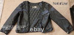 BILT 100% Real Leather Black Motorcycle / Biker Jacket Men's Size 2XL